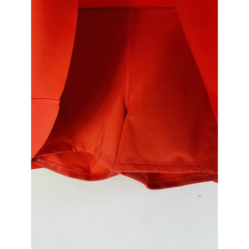 Athleta Ace Jupe Tennis Skort 13.5" Orange Athletic Women Medium Golf Pickleball - Picture 5 of 10